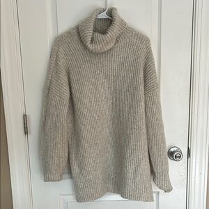 Nine West Beige Turtleneck Sweater